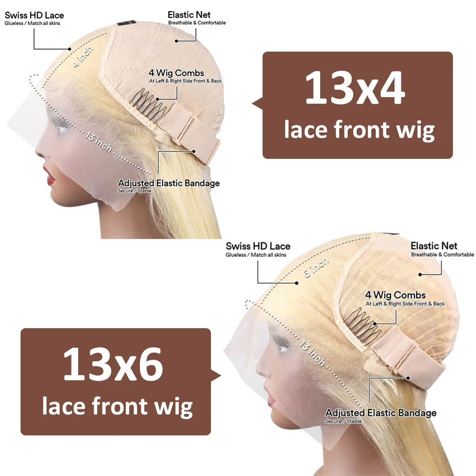 Blonde Lace Front Human Hair Wigs
