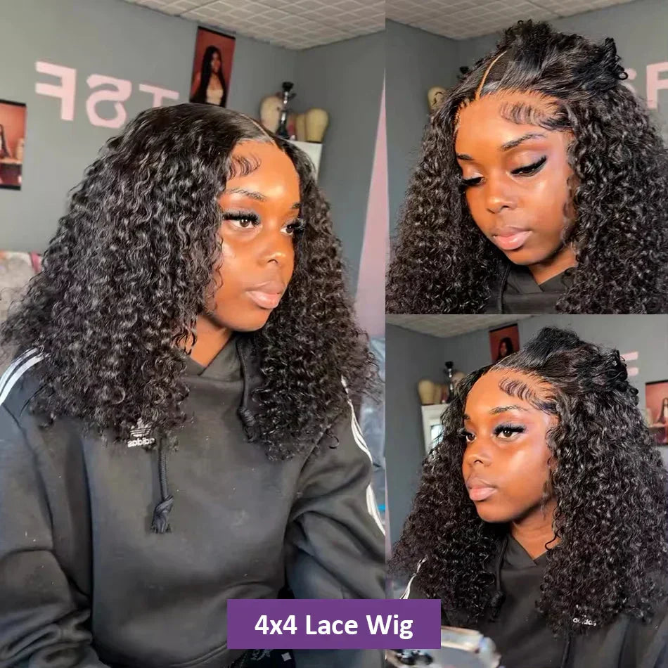 Deep Curly Bob Wigs