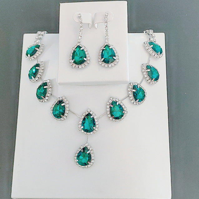 Blue Zirconia Necklace