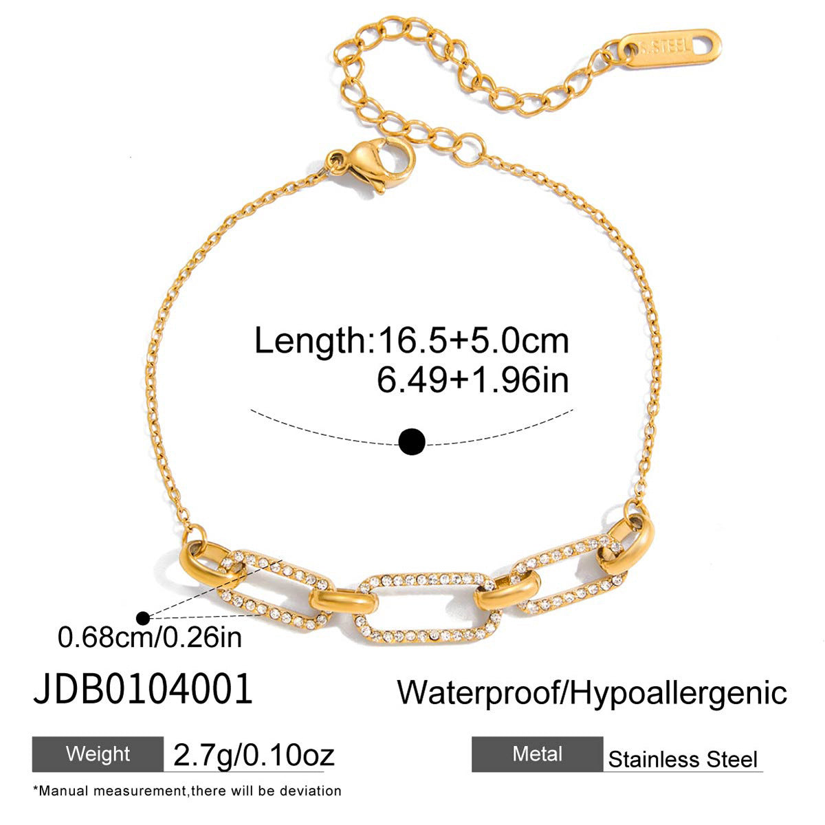 Bracelet Stainless Steel Ornament Women